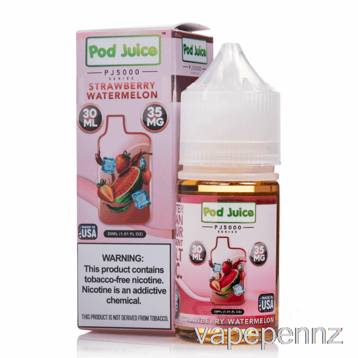 Strawberry Watermelon - Pod Juice PJ5000 - 30mL 35mg VAPE NZ